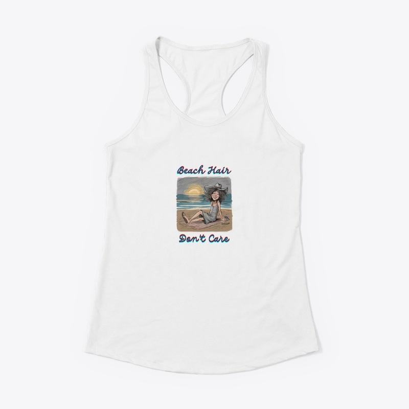 Beach Hair Don't Care Women's Racerback